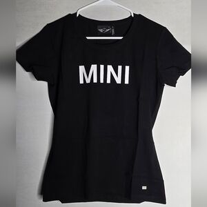 NWT Womens Mini Cooper T Shirt Black Size Small Slim Fit